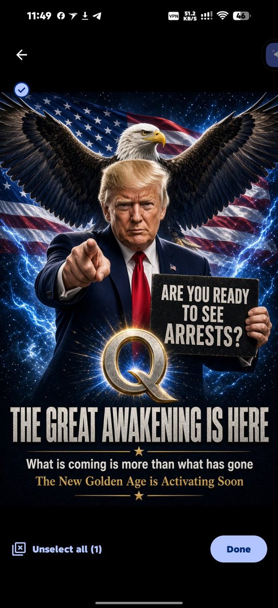 SteveBannonQ1's tweet photo. PATRIOTS.
ARE YOU READY TO SEE ARRESTS?
This is the hour we trained for.
The storm is no longer a theory.
It is justice in motion.
It is the reclaiming of our Republic.
It is the end of the old and the birth of the new.

WWG1WGA.
Nothing can stop what is coming. https://t.co/28QuGaBGOM