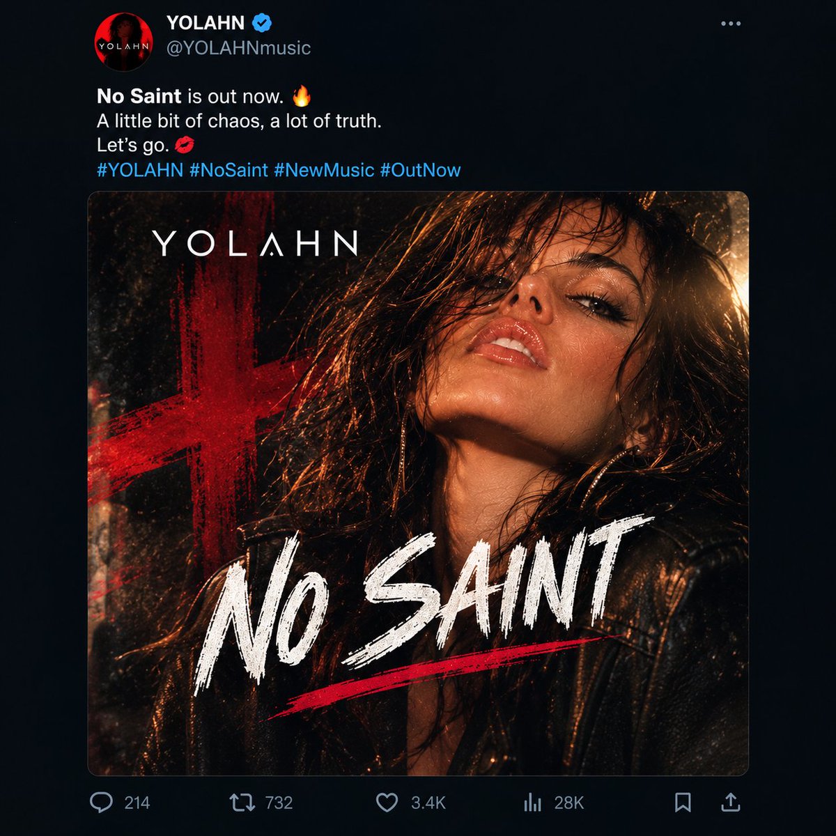 yolahnmusic's tweet photo. #YOLAHN #NoSaint #NewMusic #DarkVibes #Deephouse

https://t.co/YRcBWzsoup https://t.co/M8tiMqyyHS
