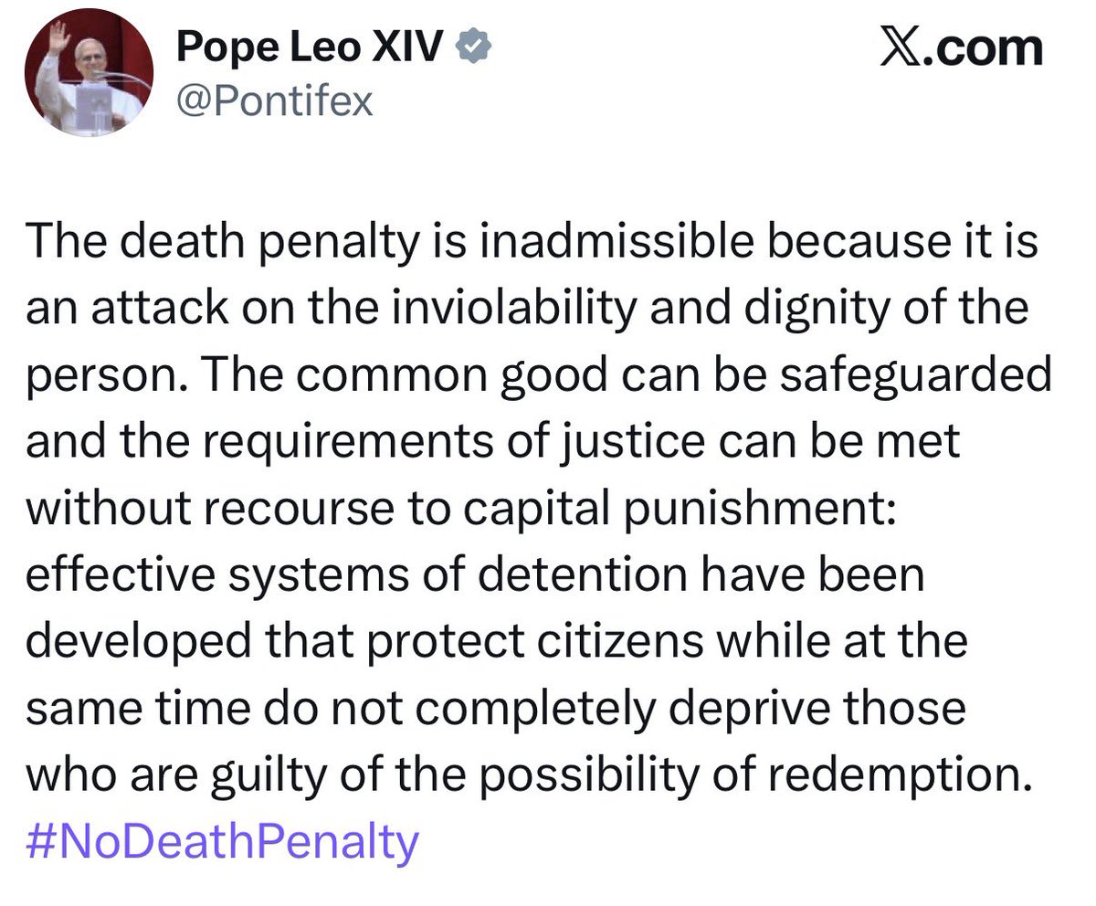 NiohBerg's tweet photo. It really looks like modern Christianity has been hijacked by progressive liberal bullshit.

Why should anyone care for the dignity of a mass murdering terrorist?

What the hell is wrong with him? https://t.co/Rp8VvzCUJF