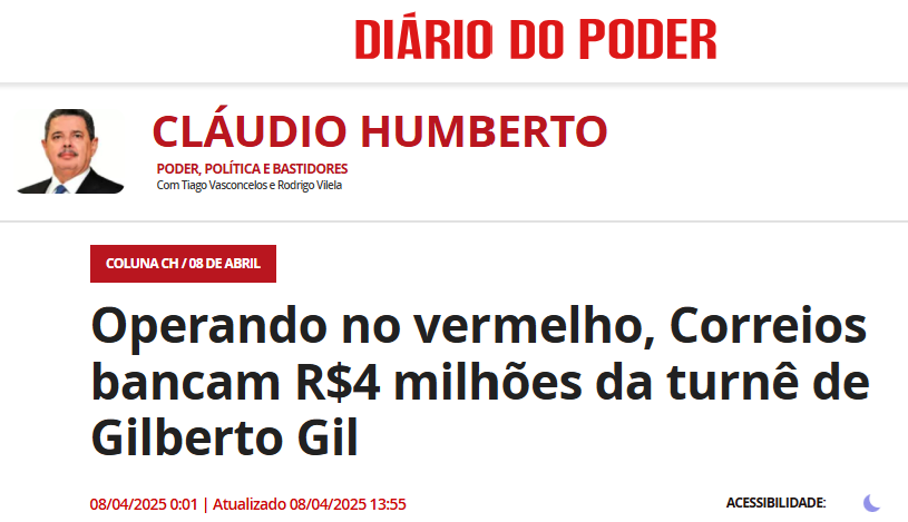 rodd__serling's tweet photo. Quem vai perder é vc Gil 
Nunca mais vai receber milhões de estatais falidas pros seus shows flopados https://t.co/j9CaxlbtwZ