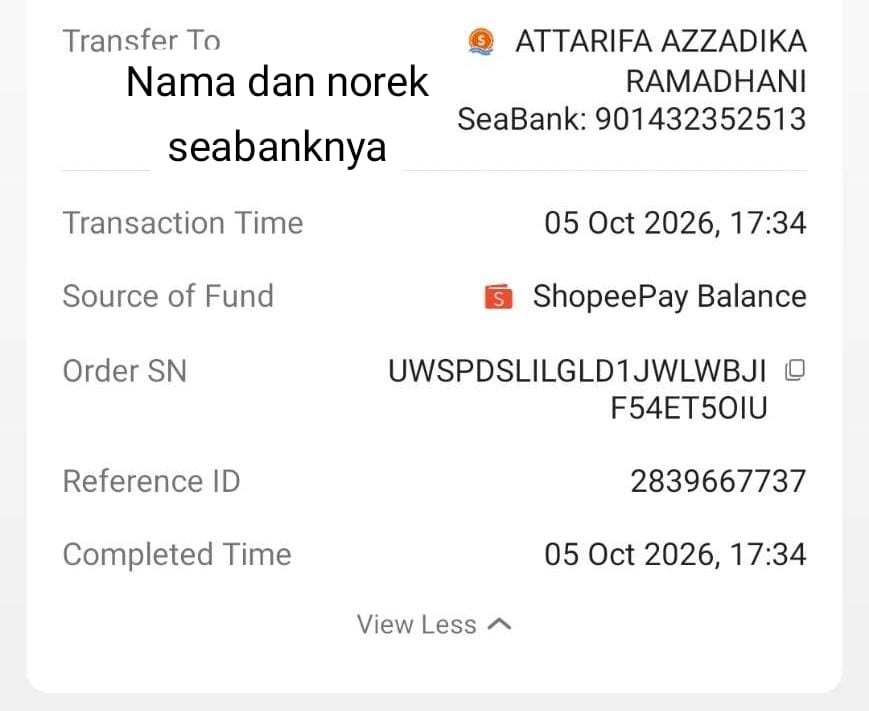 jjamieoyonn's tweet photo. ‼️HATI HATI ADA SCAMMER ‼️

X scammer : @lystrrsd
Norek scammer : 901432352513 (Seabank) An ATTARIFA AZZADIKA RAMADHANI

KRONOLOGI : 
Awalnya aku lagi nyelem di sbt cortis, lalu nemu jualannya yaitu pc keonho topmer dan m2u. Aku cekin cekin accnya gada yg mencurigakan, https://t.co/FMVIu6PckE