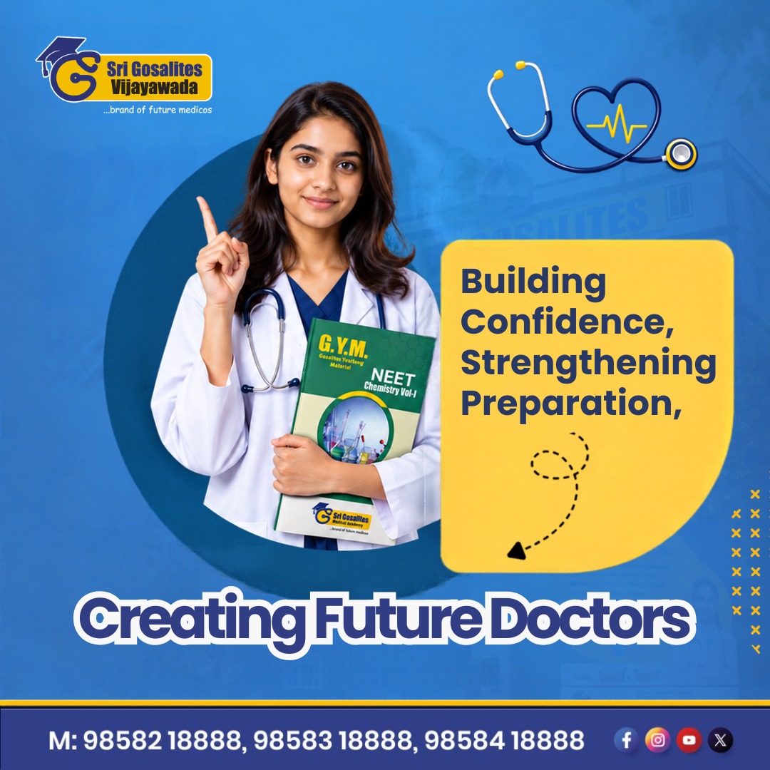 srigosalites's tweet photo. Building confidence, strengthening concepts, and moving closer to the dream of becoming a doctor.
Sri Gosalites Vijayawada – Creating Future Doctors.
#SriGosalites #NEET2027 #FutureDoctors https://t.co/fXunXtMW3I
