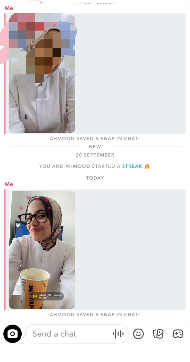AzzaSalama8's tweet photo. موضوع ان كل ال streaks عباره عنك لابس اللاب كوت ايا كان فين بقى جامعه و لا برايفت ده حزين للغايه😔😔 https://t.co/wz4hR4xjlD