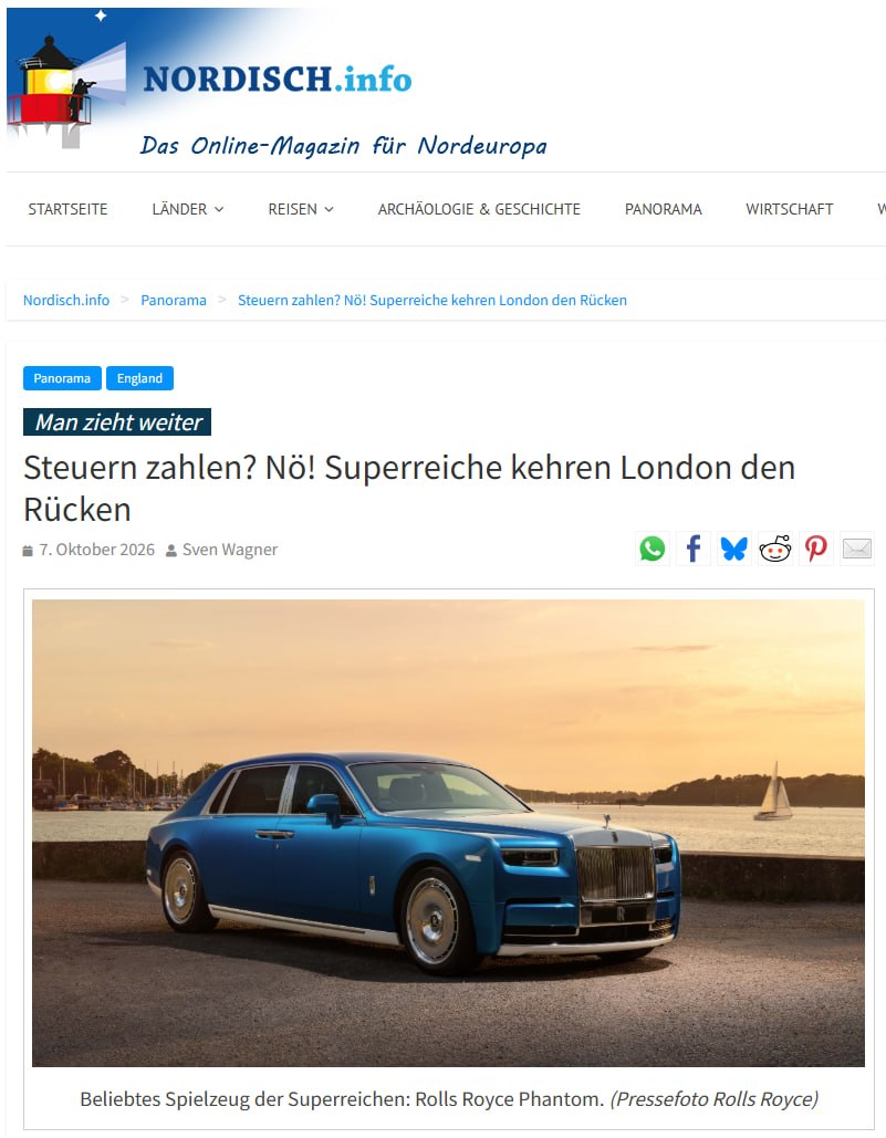 Shinsho_ni's tweet photo. 📉 Großbritannien verliert gerade 16.500 Millionäre in einem Jahr. Das sind fast 92 Milliarden Dollar, die einfach weggehen. Mehr als aus China. Die Leute packen ihre Sachen und ziehen in die Emirate, in die USA oder in die Schweiz. Seit 2014 ist das Land das einzige unter den reichen Nationen, in dem die Millionäre weniger werden statt mehr.

Die obersten ein Prozent zahlen dort fast 30 Prozent der Einkommensteuer. Wenn die gehen, fehlt am Ende nicht nur die Rechnung. Die Schweiz, Italien und Griechenland machen es anders und holen solche Leute mit festen Beträgen. Großbritannien hat sich dagegen entschieden und sieht jetzt, was passiert.

Berlin sollte sich das genau anschauen. Wer Vermögen als Feind behandelt, bekommt am Ende genau das hier. Die Leute gehen dorthin, wo man sie nicht ausquetscht. Die Zahlen liegen offen. Wer das ignoriert, darf sich später nicht wundern.

https://t.co/DJBi43DLzf
https://t.co/tACWq3REUl
https://t.co/s38N47osz3
Satire nichts ist ernst gemeint.