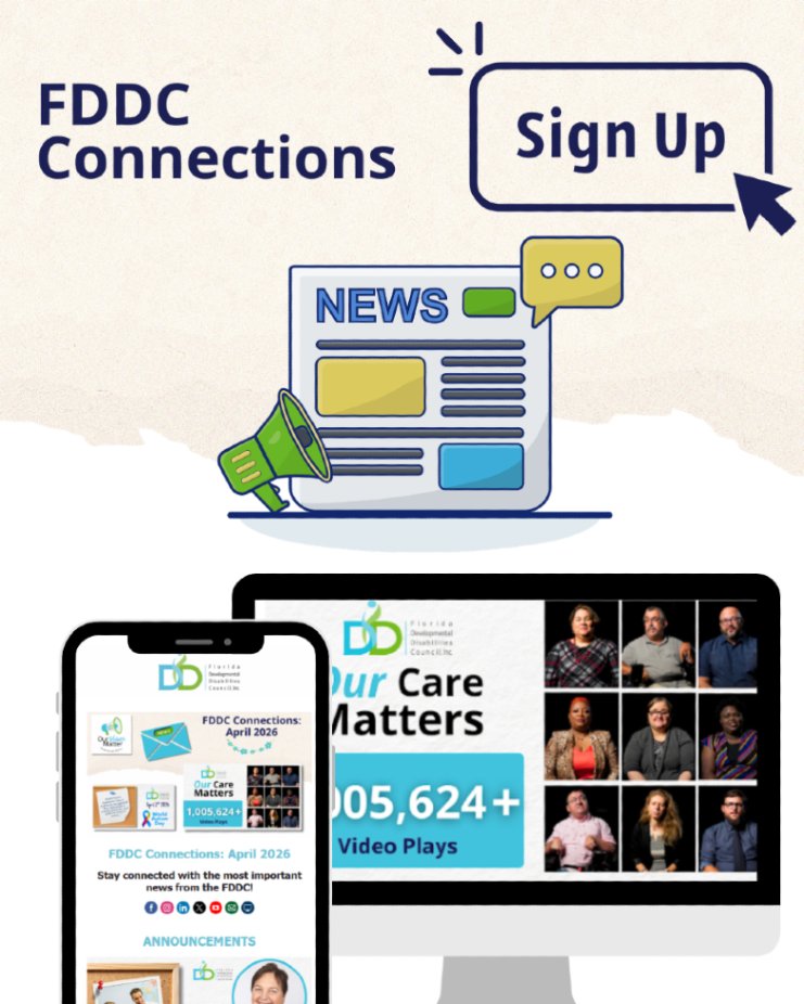 FL_DDCouncil's tweet photo. Want to stay informed about disability advocacy, helpful tools, and events across Florida? [...] https://t.co/3cZlKDzZsL