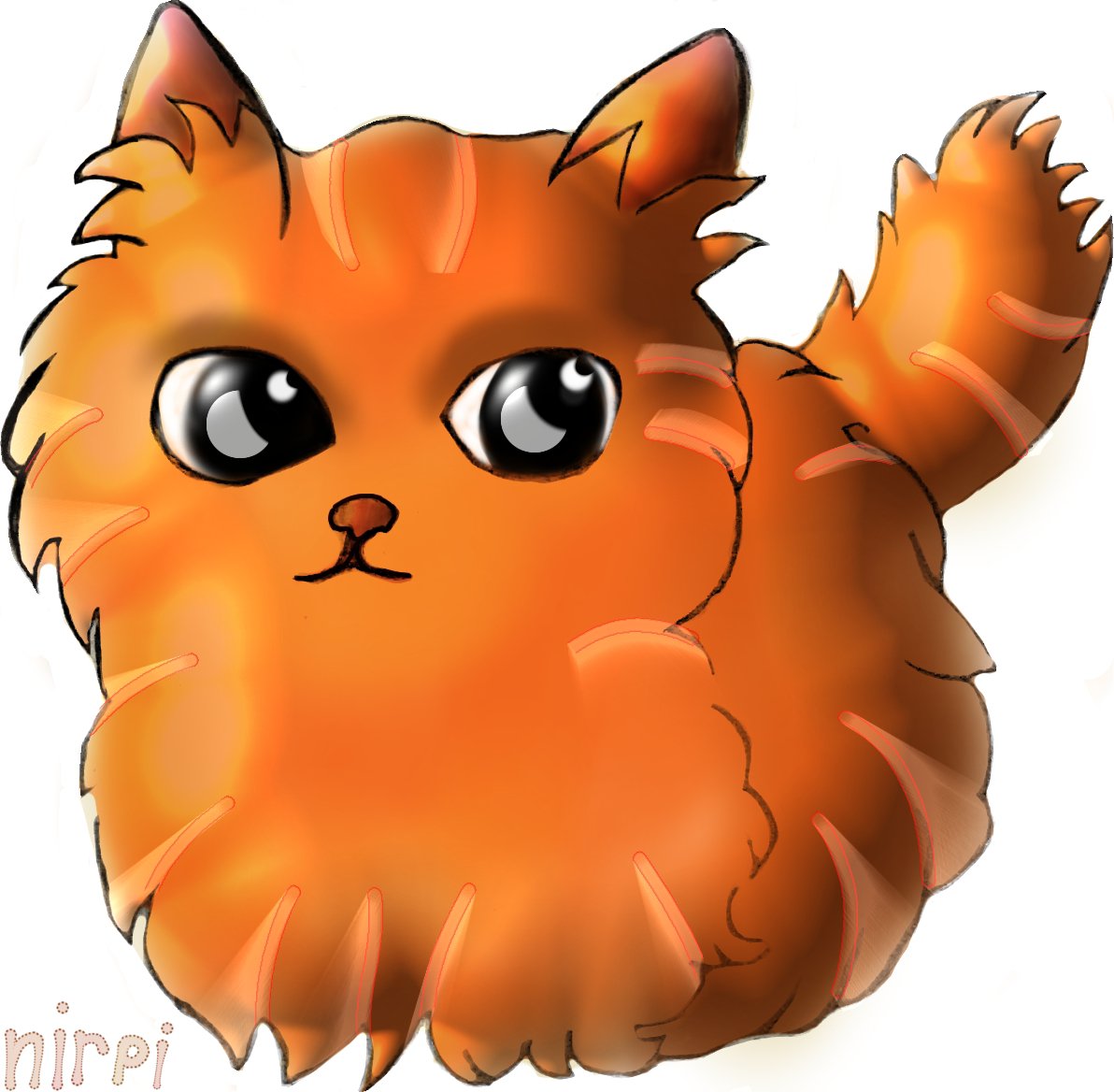 Nirpi_art's tweet photo. Are you a kitty or a little orange? https://t.co/pZYBlp0zmE
