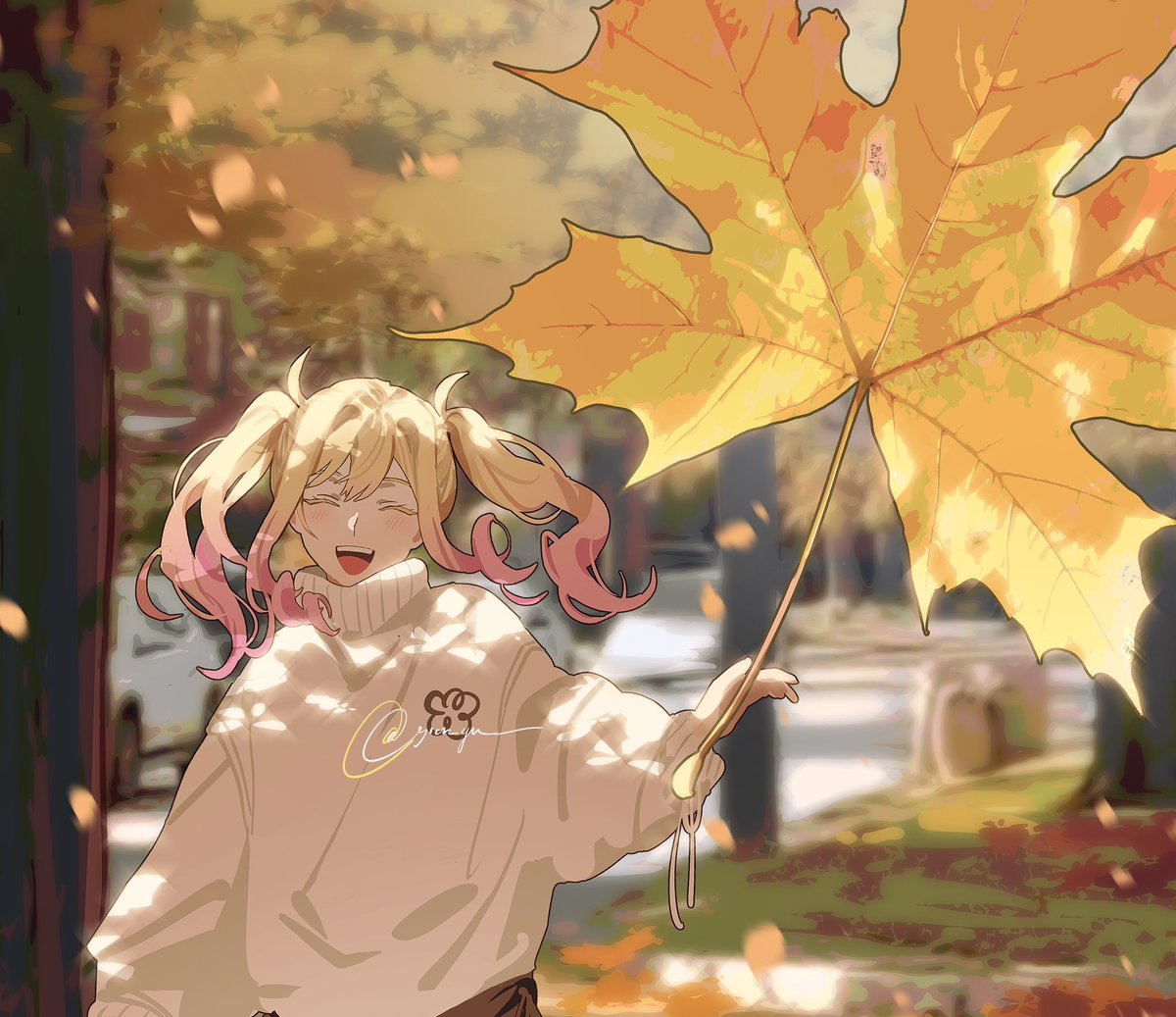 yion_yu's tweet photo. 🍁 https://t.co/KjXAQ6JfWE