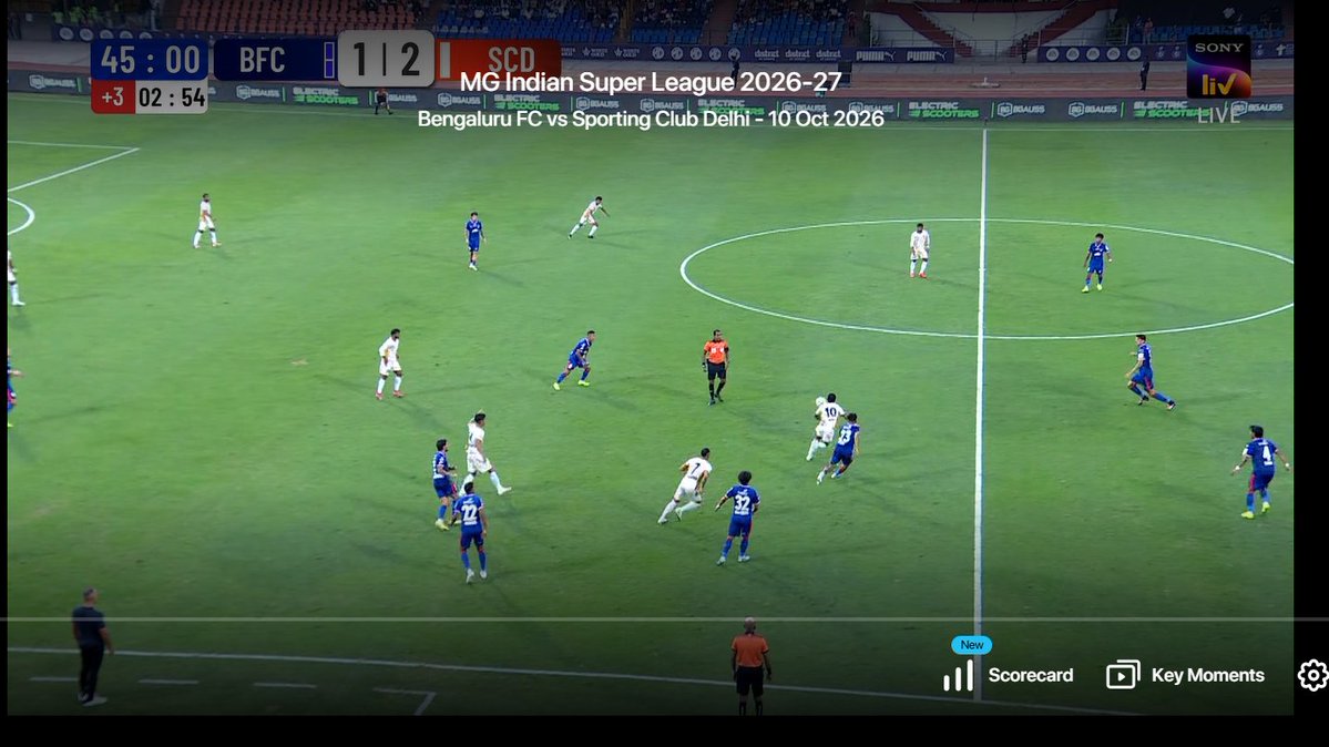 d_subrataCE's tweet photo. #IndianFootball #ISL
59,000 watching live on #Youtube,
not a bad number.
Hope this๐to 1lakh, cosidering a lot more is watching on #SonyLiv๐ฑ๐ป& #SonySports๐บ
Howevr, SonyLiv is 10-15 secs late
Let's see if it really connect evry ๐ฎ๐ณโฝ๏ธFans
#LetsFootball
#Backtheblue #Bluetigers https://t.co/ONwoMlirtQ