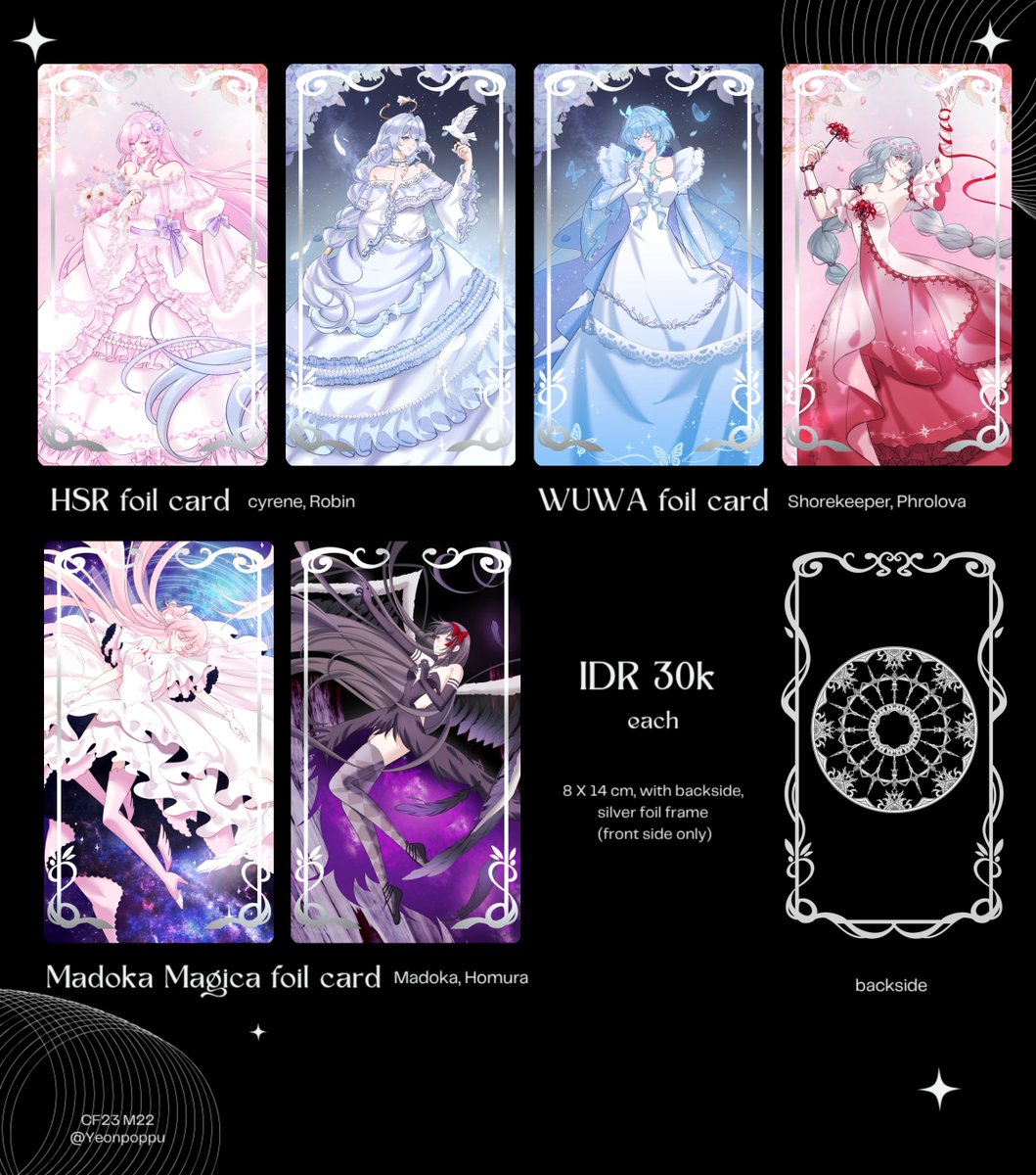 yeonpoppu's tweet photo. [💗&amp;🔁 appreciated^^]

#Comifuro23 #cf23 Catalogue for pre order batch 2

giveaway 100k worth of merch (like + rt + comment) 

Available for pick up both days and mail orders

PO period = 10 - 16 Okt 2026
form : https://t.co/cW4HNpp8OM

Fandom : hoyo, wuwa, madoka

(1/2) https://t.co/54rAPbFqmu
