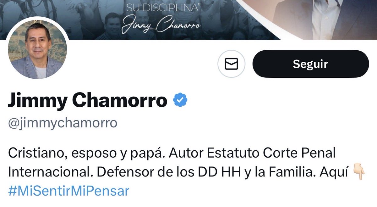 vanecu's tweet photo. @jimmychamorro Cristiano, defensor de los DDHH y la familia. Jajajaja el chiste se cuenta solo! https://t.co/9OwyHj9V6P