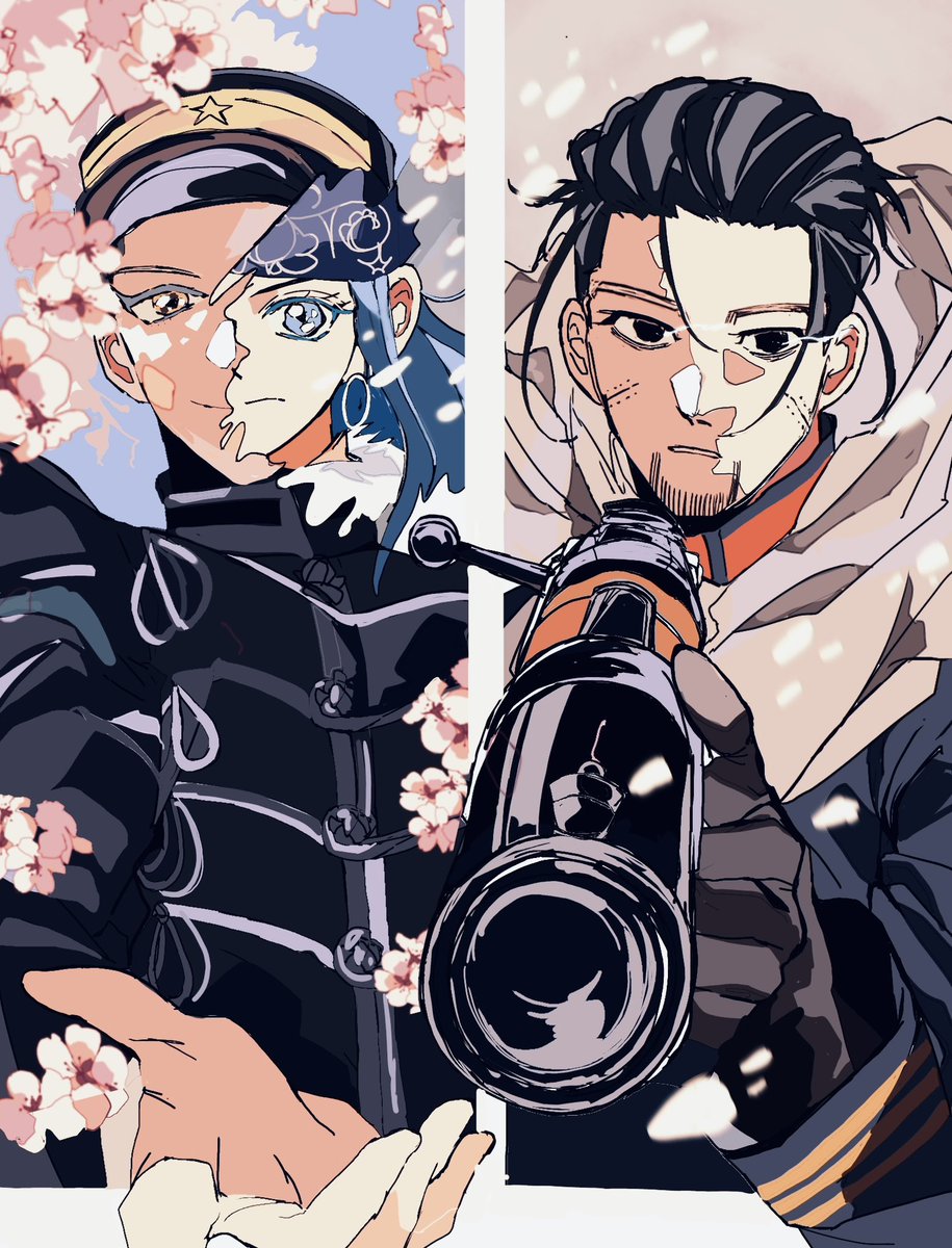 mo_____coco's tweet photo. 対になる風に描くのがスキ https://t.co/94yDiG0jFT