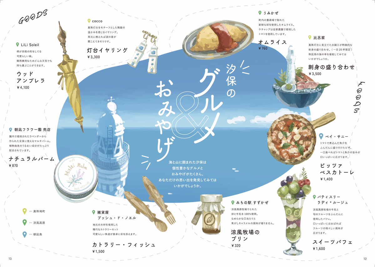 thymerain43's tweet photo. 架空の街の観光パンフレット https://t.co/xnFNhTXvr0