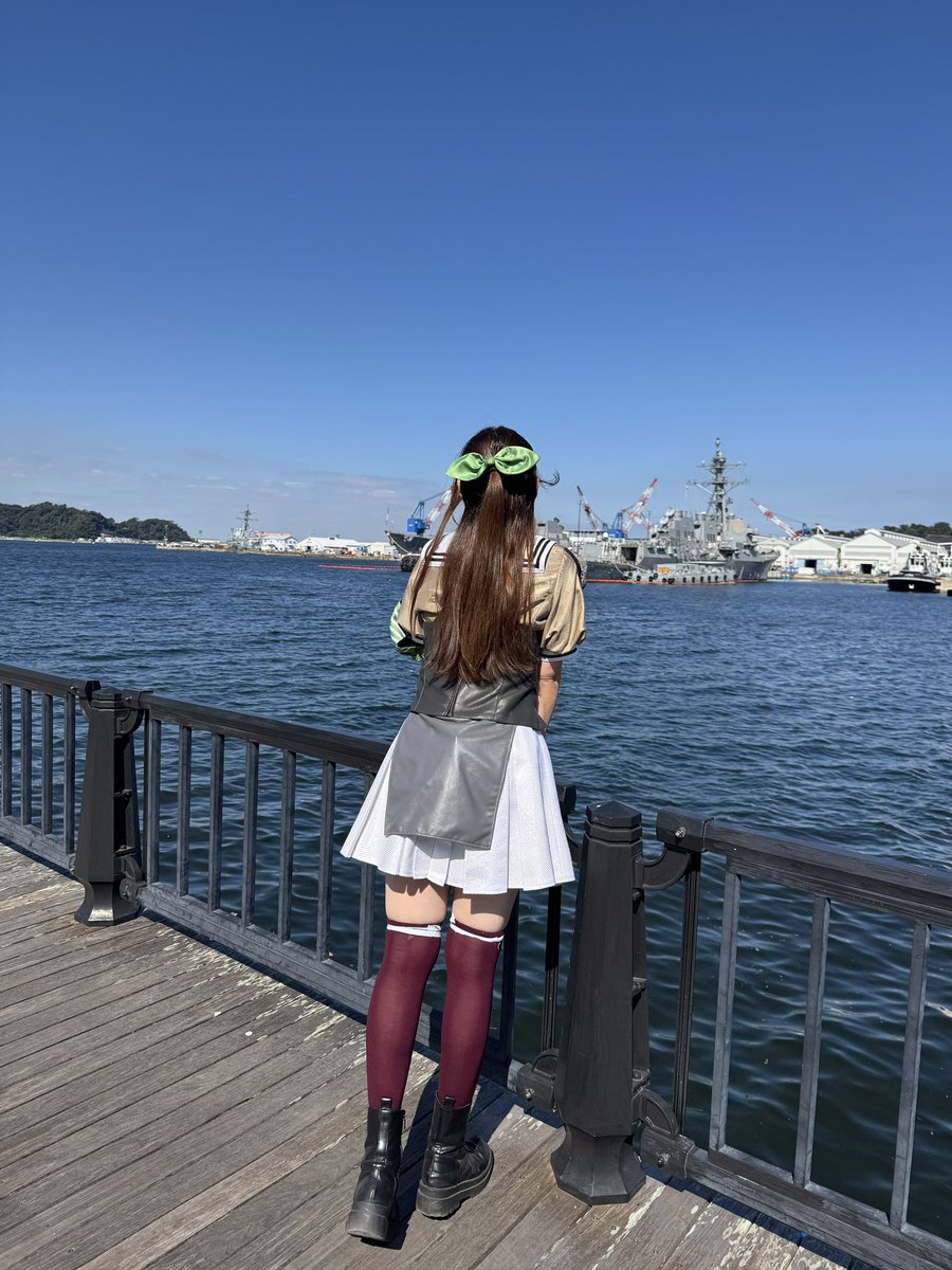 tateno_saki1113's tweet photo. 【海上自衛隊横須賀地方総監部オータムフェスタ2026】
【よこすかカレーFes2026】

#艦娘遊撃隊 #丁型駆逐艦 #杉 出撃したぜー！！
提督のみんな、そしてご来場の皆様！
ありがとうなー！！！

天気も良かったし水分補給、そして今日はゆっくり休めよー！？

あたしはすごく楽しかったぜ！またな！！ https://t.co/htzNlFUoeb