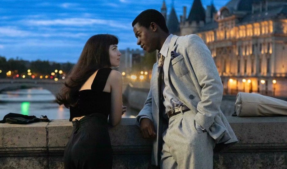 FilmUpdates's tweet photo. First look at Damson Idris and Anamaria Vartolomei as Miles Davis and Juliette Gréco in love story ‘MILES &amp; JULIETTE’. https://t.co/qn4sAe0XDD