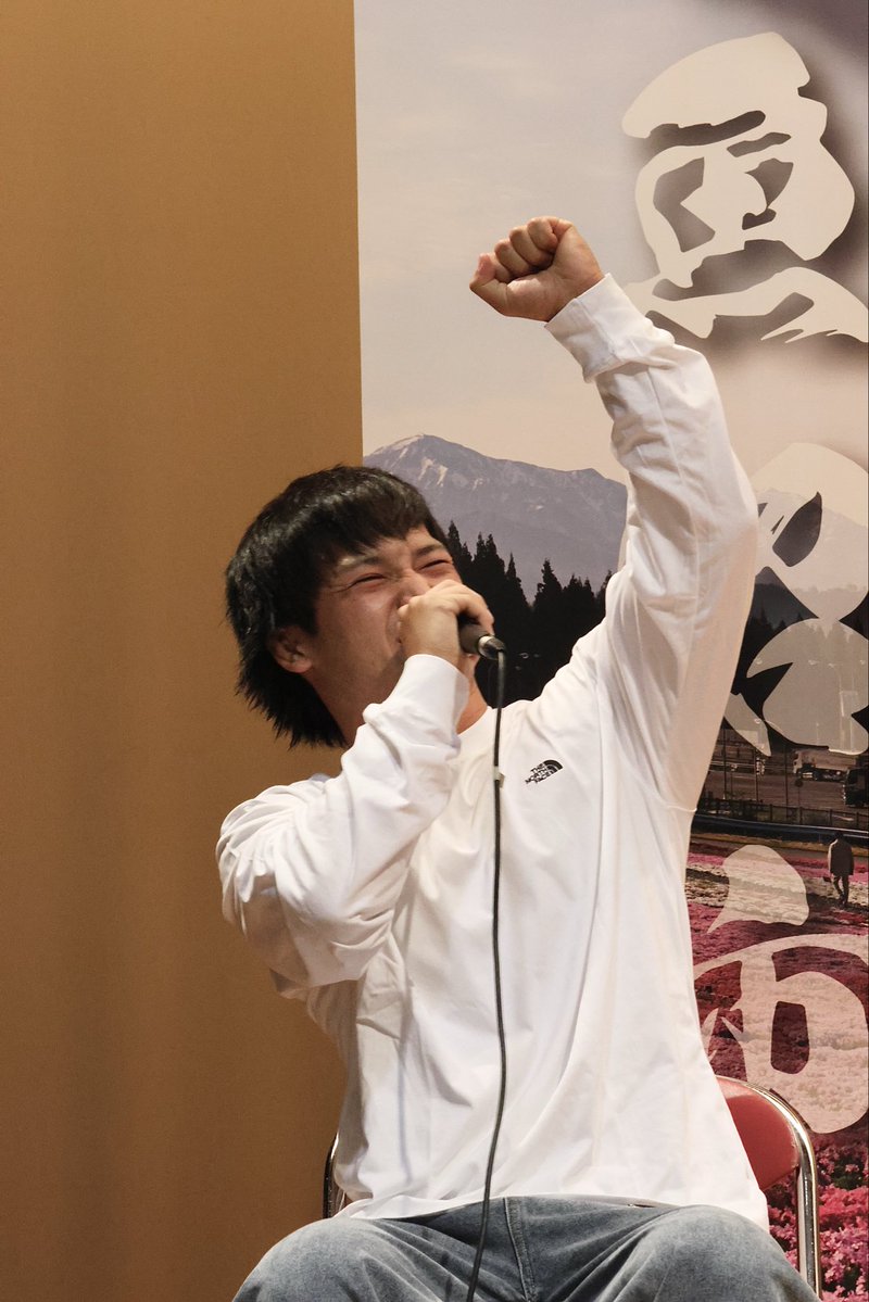 gomispjnch's tweet photo. 魚沼交流会🌾
中原選手「魚沼の皆さん！愛してまーす！」 #njkopw https://t.co/luEk3X9OHu
