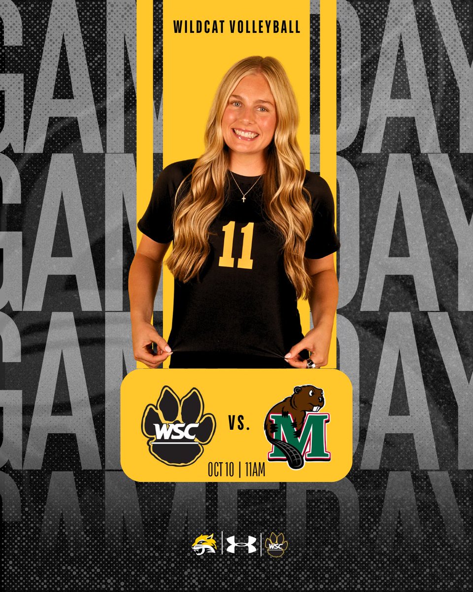 WSCWildcatVB's tweet photo. Rise and shine, it's GAMEDAY!😺
🆚 Minot State University
⏰11AM
📊 https://t.co/3X8Ko5SBqh
📺 (PPV) https://t.co/YX32tU5wCa
#TuneUp https://t.co/SQvImKeo8L