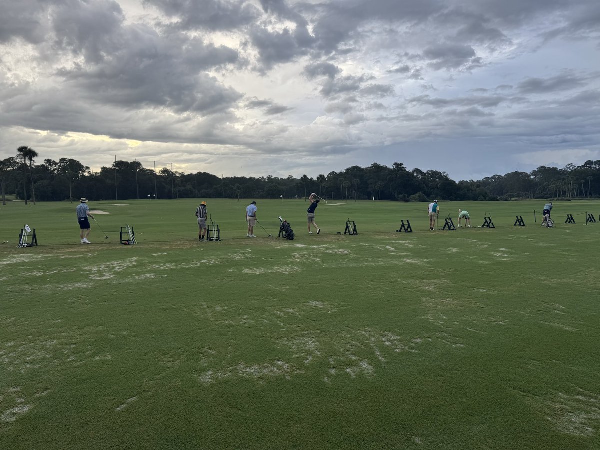 GolfPhi's tweet photo. Good morning from Heron Point. 27 holes on deck with 8 points available as team NYC starts the day two back of Greater Boston. Pressure is a privilege https://t.co/4X0NEpmdrM