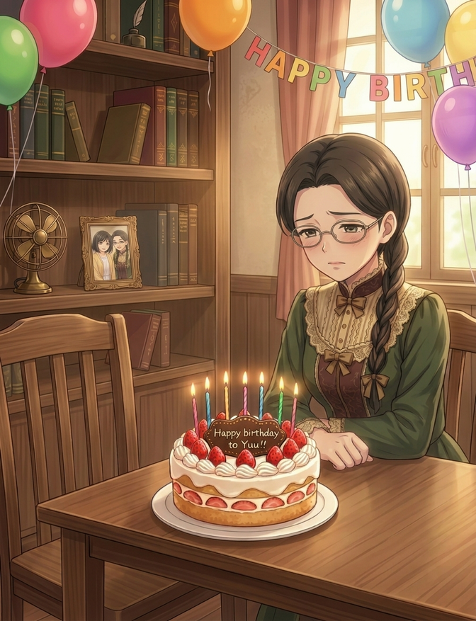 3260x487's tweet photo. 手帳につけた誕生日も
そっと遠くでお祝いするわ

…的な🎂🧙‍♀️🪞

この人が音信不通になったのは2010年😱
つくづく自分という人間の異様な情の深さが怖い！

あたかも沢井さんの友達だったみたいになってますが、私と置き換えているだけです（私の姿を公開しても仕方ないのでww）

#AIart #AIイラスト https://t.co/4U0XVa5JPa