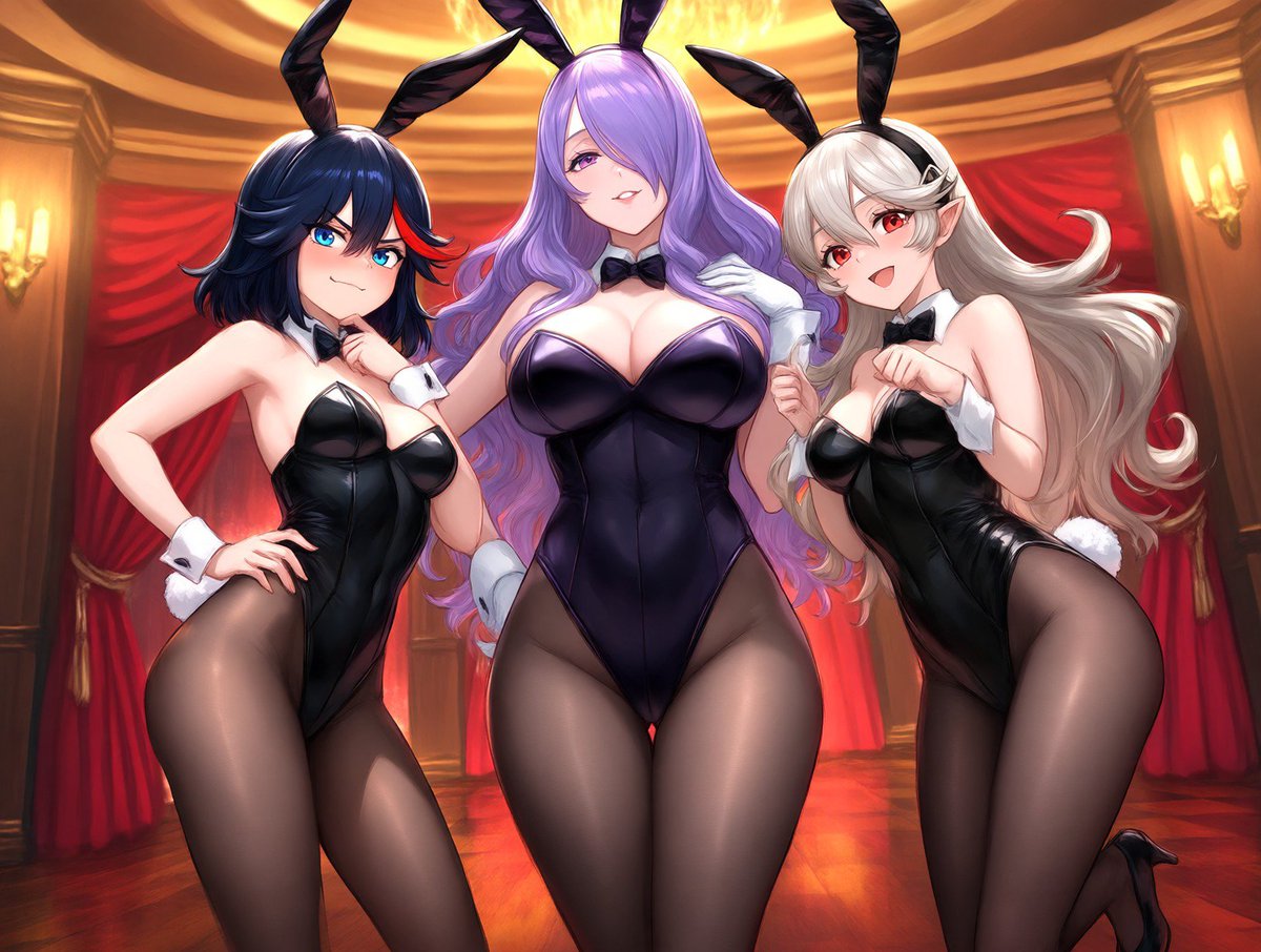 Corrin_Camilla's tweet photo. 🐉Bienvenidas al casino de las 3 guerreras somos unas princesas del reino de Nhor y una adolescente exhibicionista~

✂️ A quien llamas exhibiciónista?! Malditas incestuosas!!! Además esto de casino es una excusa para usar estos trajes!

🪓 Ara~ Que chiquillas más traviesas~ https://t.co/AGZKhiJl7z