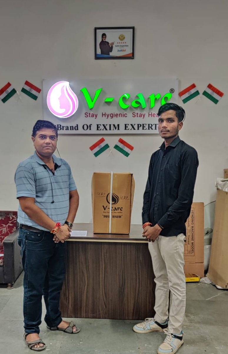 v_carehygiene's tweet photo. Another step towards better menstrual hygiene!

Every sanitary pad vending machine installed is a step towards making period care more accessible in workplaces, schools, colleges and public spaces.

Let's make period-friendly washrooms a priority.
#MenstrualHygiene #VCareHygiene https://t.co/LYMpFbgmJL