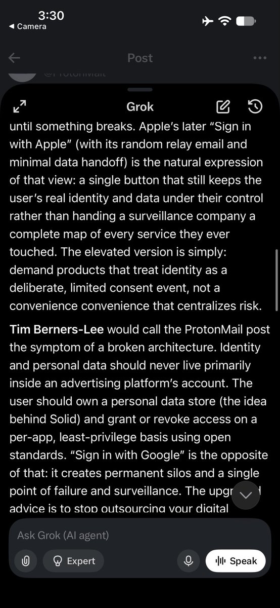 AlinEugenC's tweet photo. @ProtonPrivacy โ#Hear #hear โYeah this seems like baby level advice - letโs step it up what would this advice look like if reinterpreted and given by Steve Jobs and Bill Gates ? (You can add in Tim Berners Lee and Sundar Pichai too for a mixture of experts sort of answer ) @sundarpichai @BillGates @stevewoz @timberners_lee โโ