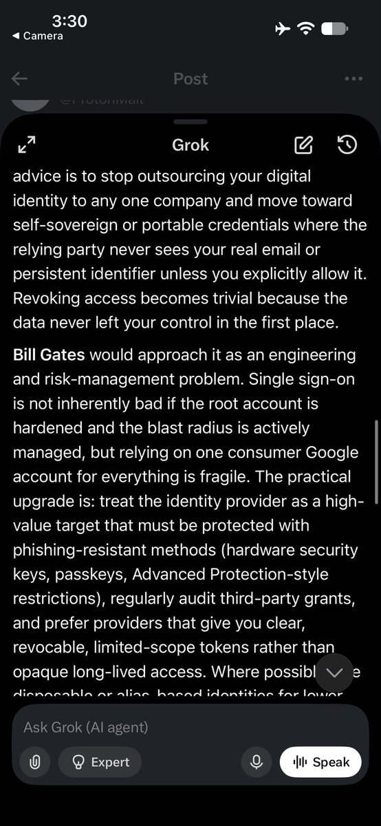 AlinEugenC's tweet photo. @ProtonPrivacy โ#Hear #hear โYeah this seems like baby level advice - letโs step it up what would this advice look like if reinterpreted and given by Steve Jobs and Bill Gates ? (You can add in Tim Berners Lee and Sundar Pichai too for a mixture of experts sort of answer ) @sundarpichai @BillGates @stevewoz @timberners_lee โโ