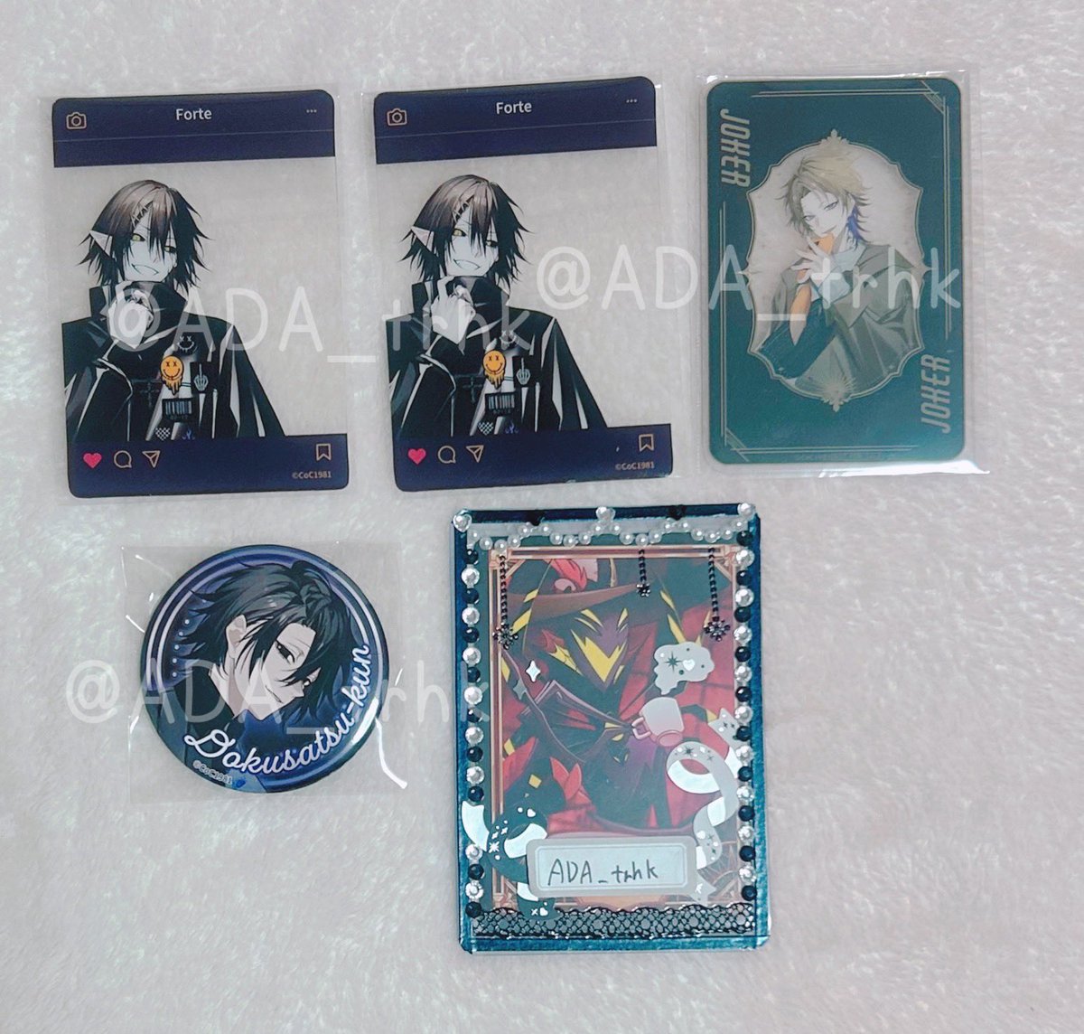 ADA_trhk's tweet photo. 【交換希望】劉諮詢室/POP UP SHOP/OIOI/マルイ/シビュラ/Sibyl

譲
クリアカード:フォルテ2
特典:アギト
缶バッジ:毒殺

求
クリアカード、特典:禍津
缶バッジ:夜刀

郵送のみ。
禍津は友人分で求めています。
なるべく纏めてでの交換希望です。 https://t.co/7lgEDLuyrc