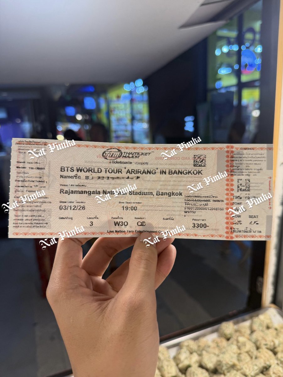 Natpimka's tweet photo. ปล่อยบัตรบังทันรอบวันที่ 🟣3/12/2026🟣

📌 โซน W3O ✅ Available✅

นัดรับจ่ายสด จตุจักร,บางซื่อ,เตาปูน สนใจสอบถามหรือ DM มาได้เลยครับ 📩
#BTS_WORLDTOUR_BANGKOK #BTS #BTSBangkok #WTS #หาบัตรคอนบังทัน 
*พร้อมนัดรับจตุจักรลดได้* https://t.co/Nz6JLDBzKZ