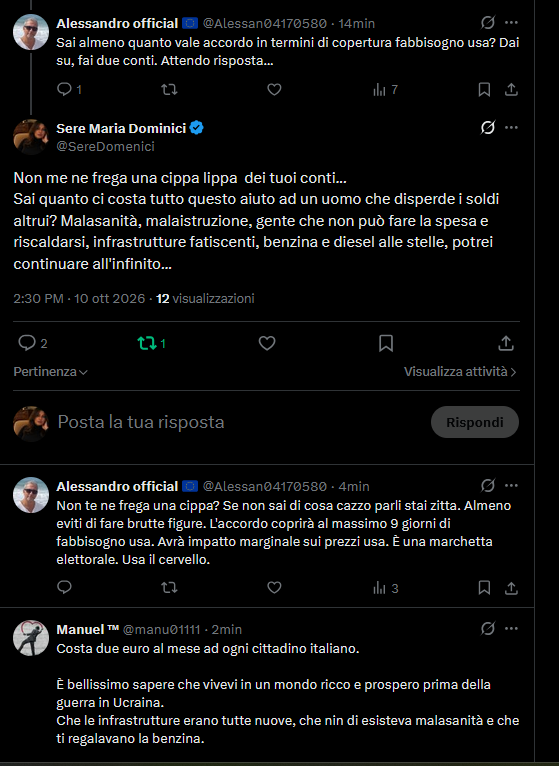 SereDomenici's tweet photo. Si scatenano se non 'promuovi' la guerra.
Però si scatenano dal divano di casa. https://t.co/BE8xVxvxoh
