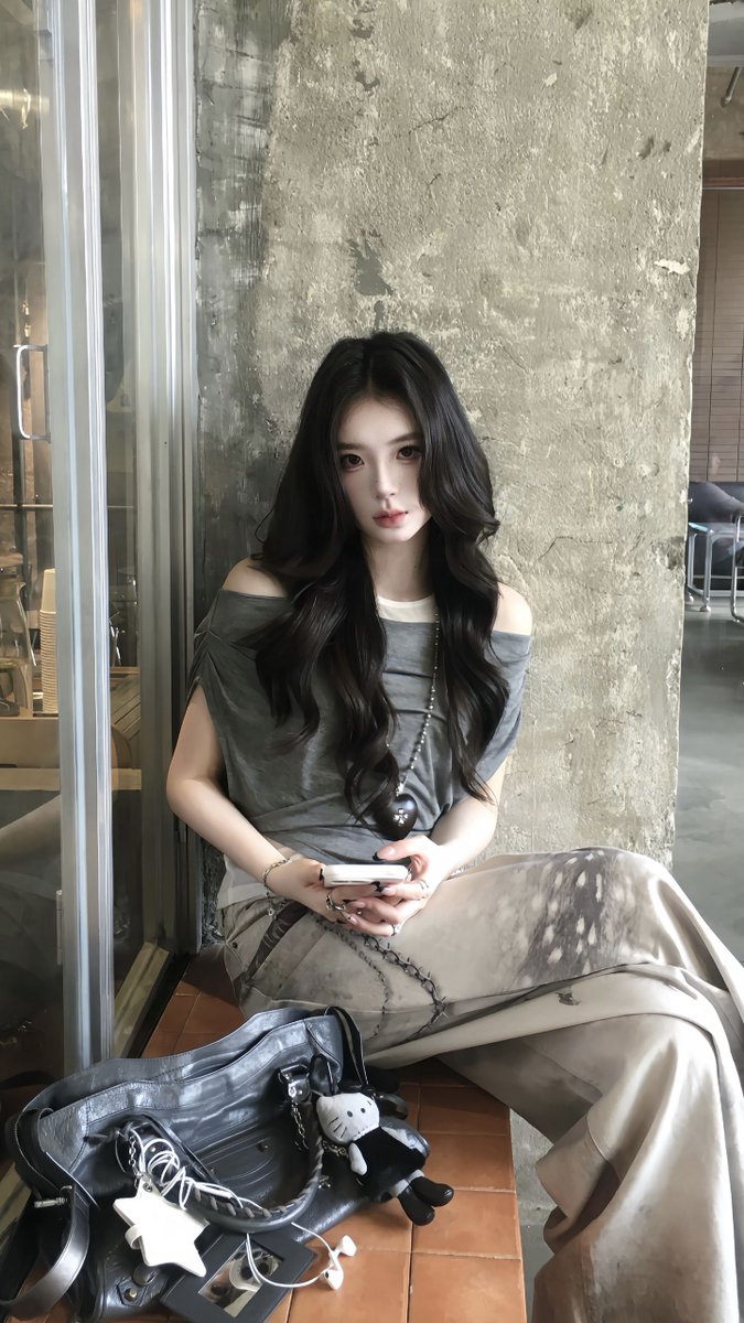 Nara18254's tweet photo. Relaxed grey tone outfit, full of laid-back vibe #portrait #fashionvibe https://t.co/wJ4cxmZ0iw