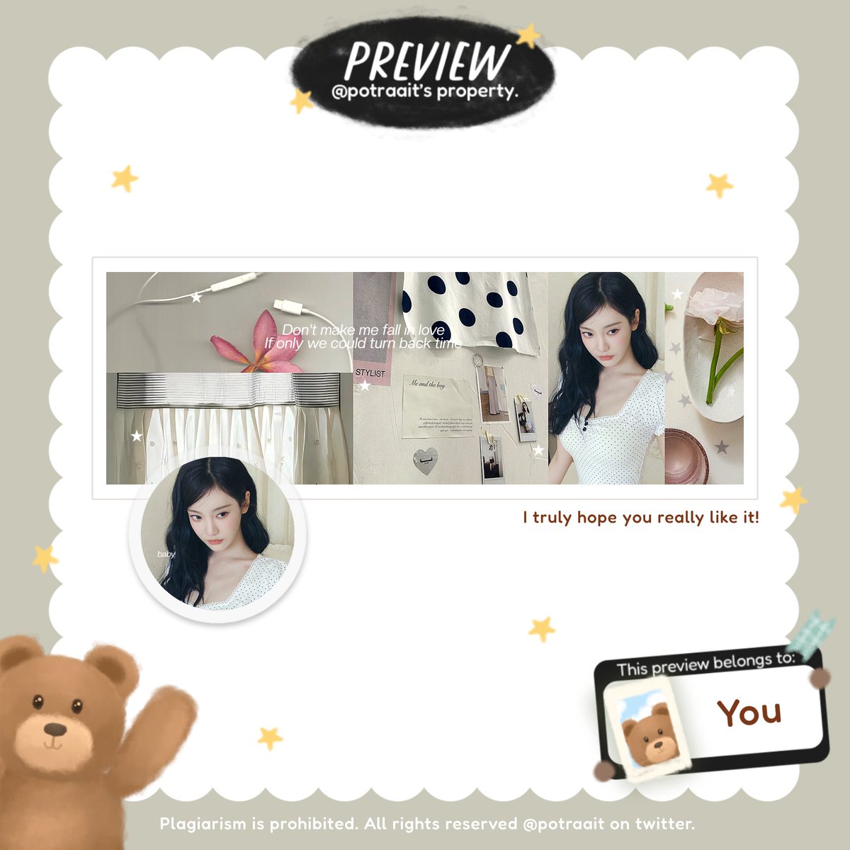 potraait's tweet photo. help rt, makasih! 🧸

hi mau kenalin katalog simple ini ke kalian smua! buat namanya jjur gatau blm kepikiran😭 nanti balik lagi klo udh nemu namanya wkwk🙏🏻 iya pkoknya aku punya katalog baru guys hehe maaciw!

anw ufs layout dibawah ini ya 8k/ea free retext 🫶🏻

#zonauang https://t.co/3wNe2nGJn5