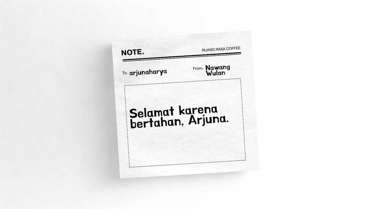 keruangrasa's tweet photo. @arjunaharya ㅤ
💌 note dan titipan 
ㅤ https://t.co/7QvNfWCSis