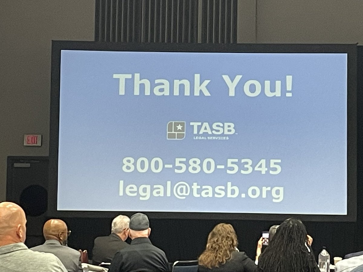 FredHEBISD's tweet photo. 10a Wrapping up TASB Legal Update. Thinks for making this interesting and fun. @tasb_news #TxEdCON26 https://t.co/gK9ZxNW9wr