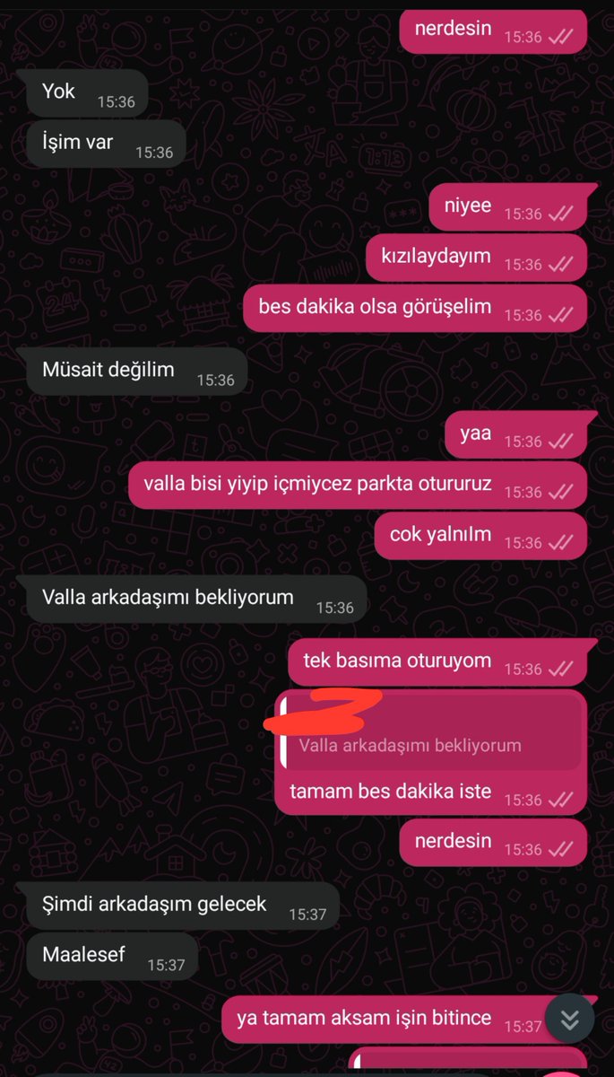 hukuklovers's tweet photo. arkadasıma yalvarıyorum görüşelim diye,şu şekil yalnız olucaksın ya https://t.co/8LZH7JgGwX