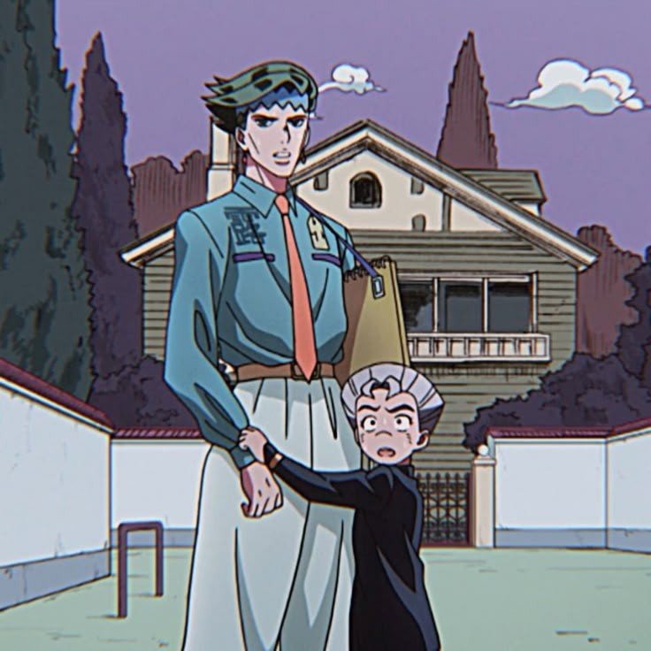 kawaiimoecute's tweet photo. rohan is a lesbian evil single mom and koichi is her chud daughter https://t.co/DjymCOl94R