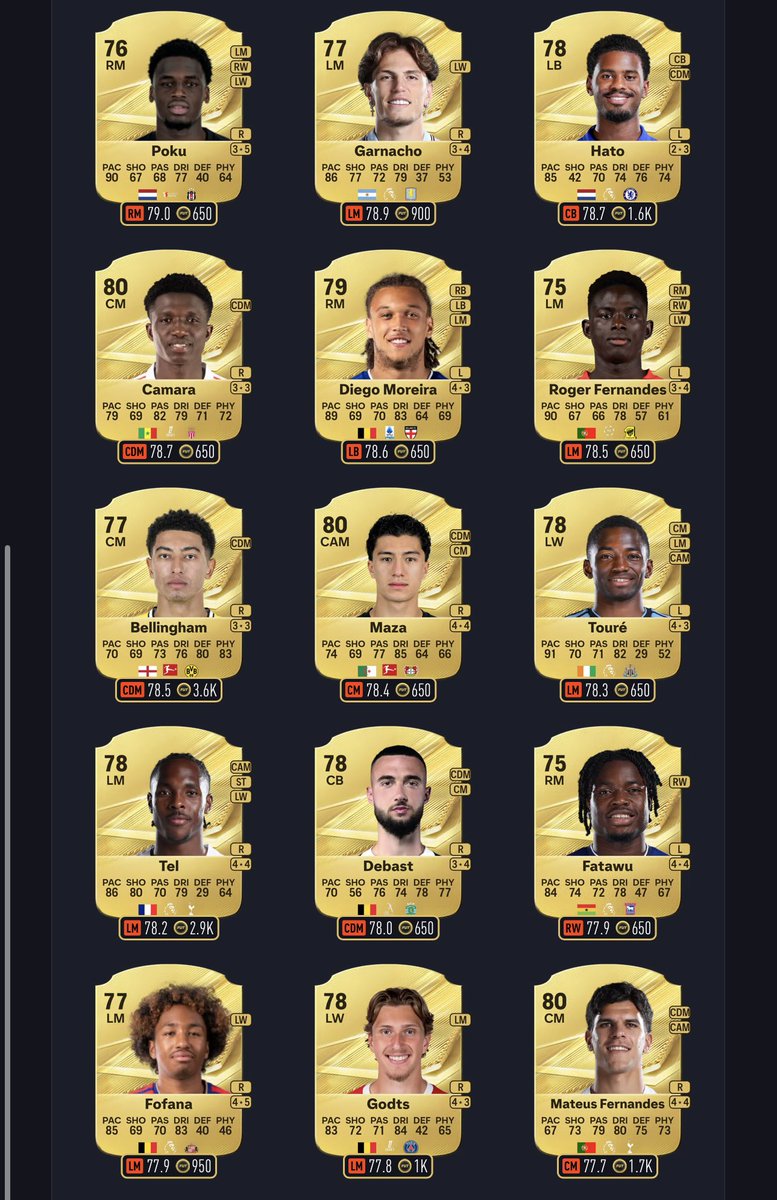 TheGhoost_'s tweet photo. 🚨|| هذول أفضل اللاعبين المولودين بعد 9 أكتوبر 2003 👶🔥

مهم جدًا يكون عندك 5 لاعبين عشان تقدر تخلص كل المهام ✅ https://t.co/4QhP9RxgZA