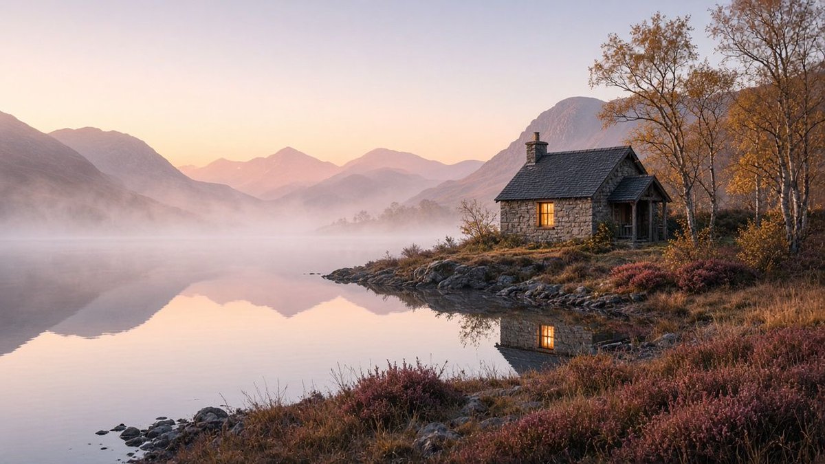 GoldenHourVids's tweet photo. Slow morning. No rush, nothing to answer, just you and the quiet. Breathe in. ☕ #Scotland #Highlands #cozy https://t.co/1pvwMD7Vkv