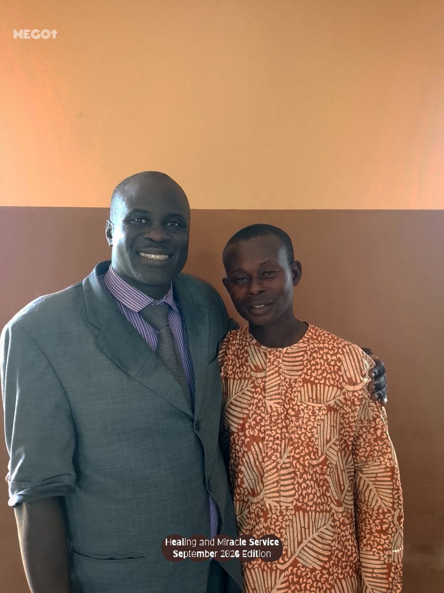 AccoladeBishop's tweet photo. Multi Ethnic Gospel Outreach Inc. (MEGO)

Healing and Miracle Service [September 2026 Edition]

Every third Saturday of the month 
Don't miss the next one coming up on 17/10/26.

#AccoladeBishop #MEGO #JesusSaves https://t.co/kY65Qc0cp4