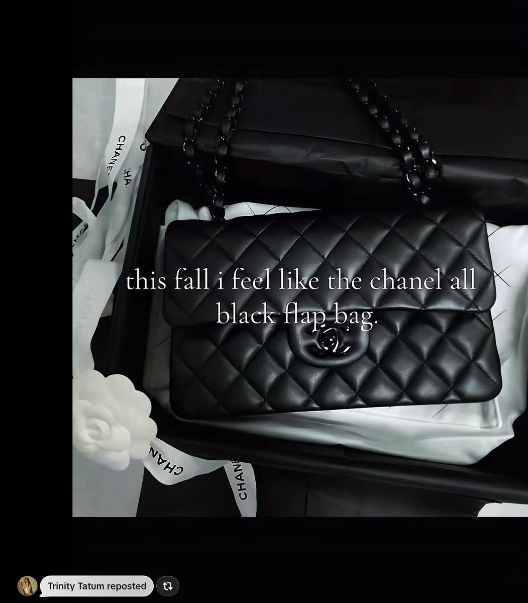 Maistann's tweet photo. Bryce getting Trinity the black Chanel she’s been reposting>>>> https://t.co/Tr5zO6KpMF