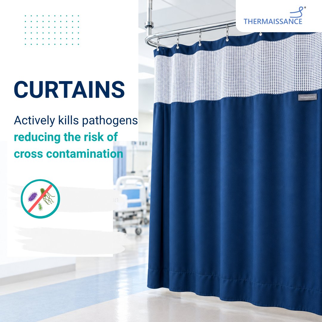 Thermaissance1's tweet photo. Clinically validated. Designed for better care.
Thermaissance Hospital Textiles bring antimicrobial and thermoregulating technology to bedsheets, pillow covers, blankets and more.
#Thermaissance #HospitalTextiles #PatientCare https://t.co/ikssX6Azbc