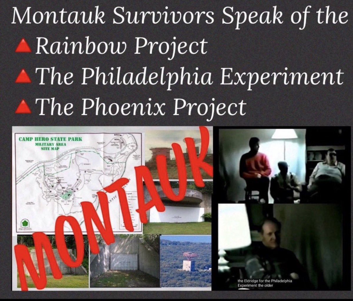 occupythegetty's tweet photo. The link below is an interview with survivors of Mauntauk. This interview was taken down already by You Tube once. It is  3 hours long. The survivors speak of the the Philadelphia Experiment , Phoenix project, the US Governments  collaboration with Wilhelm Reich on weather modification experiments. They also speak of Nicola Tesla’s involvement with the “ Invisibility project.” during World War 2.
https://t.co/E4tQGTtx1l…

STEVEN D KELLEY gives an overview of military bases and their function in the video below.

They are all over the world and they are all operated by the NSA. Laws on the surface do not apply underground.
He lists specific functions of DUMBs in the USA.

🔺Dolci- genetic engineering 

🔺Mount Weather and the DUMBs under the White House Continuity of Government 
🔺Denver - Aviation and the half way point between the Nazi controlled West Coast and the Zionist controlled east Coast.
🔺Vandenberg - ( Located near the Bunker under the Getty Museum ). Secret Space force.

Steven D Kelley is a Laser Electro Optics Engineer, Laser pioneer and inventor who created Laser Aiming Weapon Systems for military use. He was contracted through the NSA, CIA and other government agencies to provide high precision laser technology through his company S.K. Industries.

https://t.co/TJi0gj98pg
