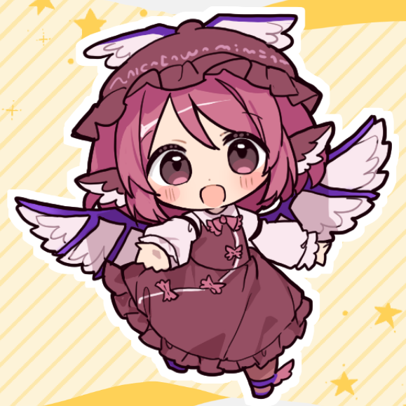tanacanonaca's tweet photo. ミスティア、ルーミア、幽々子、妖夢！
ルーミアちゃんとこぶし握ってるんですよ。気づいてた？ https://t.co/prZJllxIcY