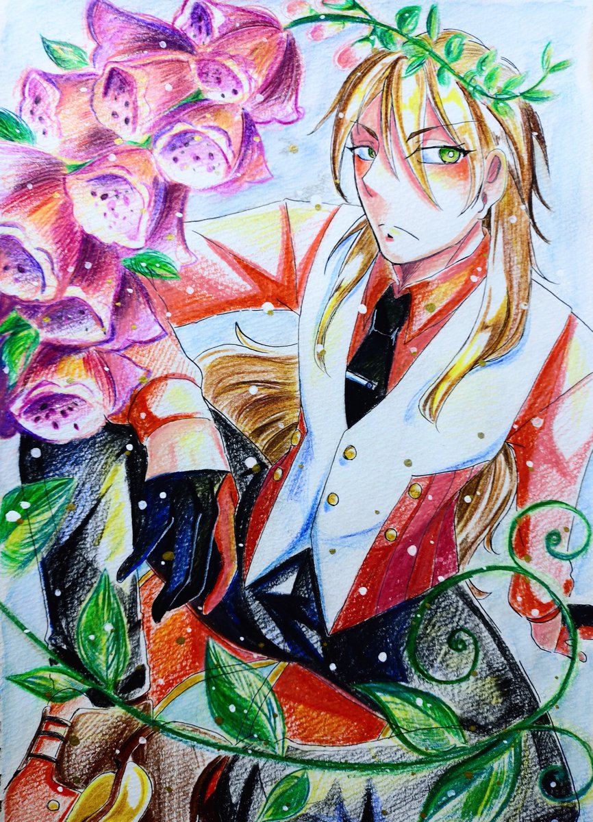 ran1240300's tweet photo. ジギタリス
#創作
#OC
#色鉛筆 https://t.co/yuM6asUJUE