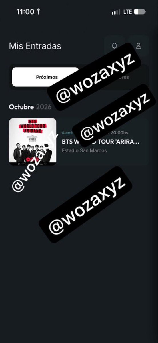 wozaxyz's tweet photo. #WTS ENTRADAS DE ÚLTIMO MINUTO
Tengo 4 entradas para BTS para de octubre en el Estadio San Marcos en Lima.
Transferencia segura vía Quentro.
DM si te interesa una o más
#BTS #BTSTickets #BTS_WORLDTOUR_ARİRANG #BTS_TOUR_PERU #BTS_LIMA #BTS_ARİRANG https://t.co/qfSbF7X1SU