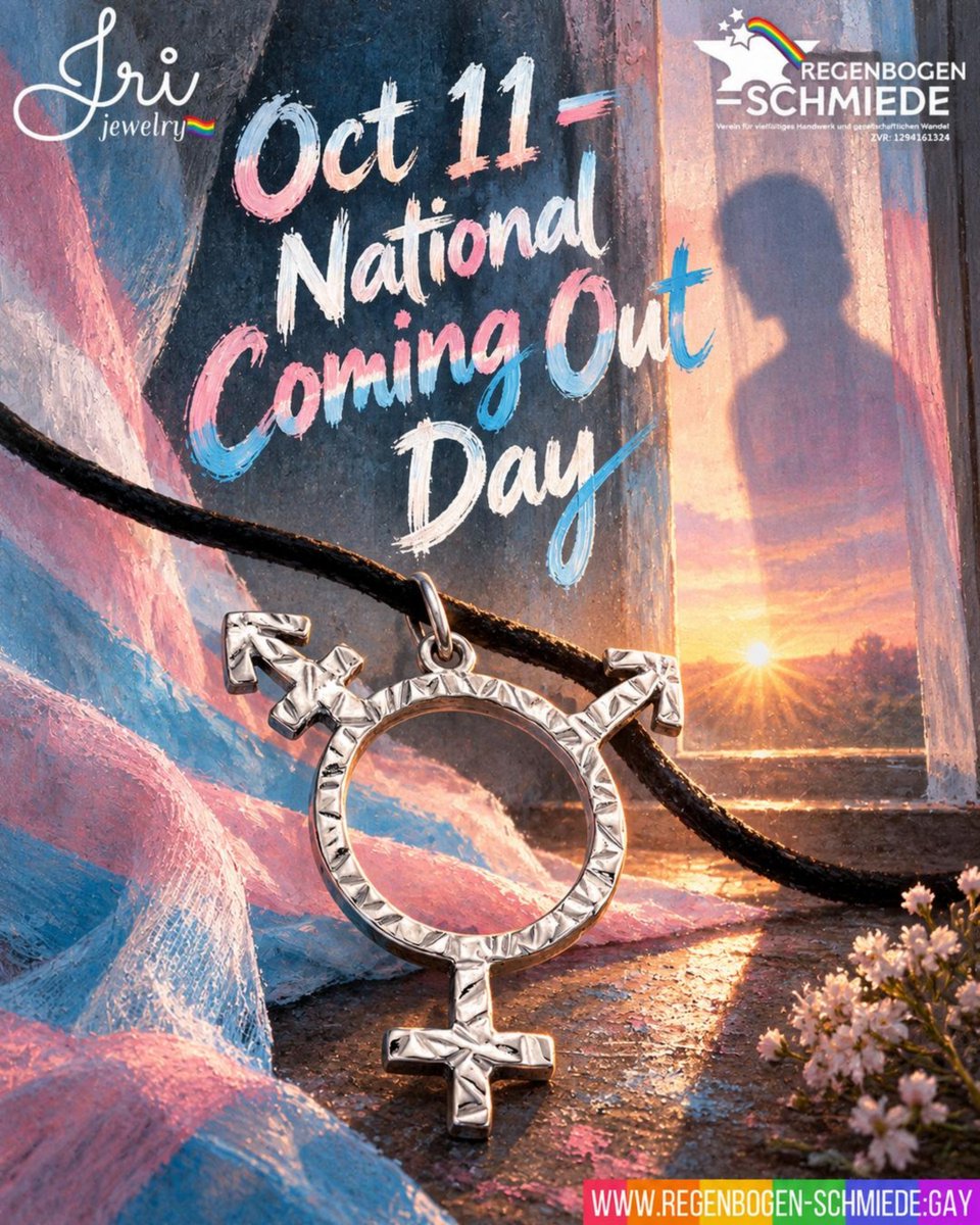 RegenbogenSchmi's tweet photo. A name spoken with love can feel like metal
warmed in the hand. This Coming Out Day, we
honor every trans person choosing when and how
to be known #ComingOutDay #TransJoy https://t.co/AYSfjpLT1O