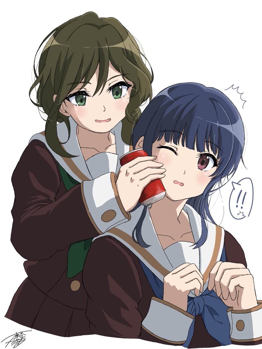 tokyo_doppo's tweet photo. 響け！ユーフォニアム
ファゴット&amp;オーボエ組の来南とみぞれ
#anime_eupho #イラスト https://t.co/B26t5nKfvX