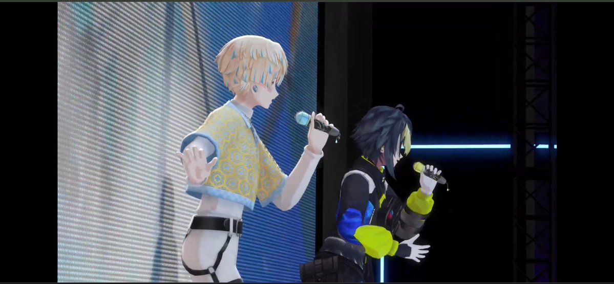 sum_san_3's tweet photo. #MECHATUA_1stライブ
#めちゃ_Eスクショ
２年前の歌謡祭からざぶぅん2人が3Dのライブで並んで歌ってる姿をずっと見たかったから本当に嬉しい…
「行こうぜ相棒！」「もちろん！」で泣いた
ざぶぅんありがとう！！ https://t.co/8eoBI8YCtJ