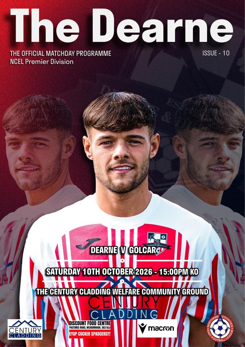 DearneDistrict's tweet photo. π | MATCHDAY PROGRAMME NOW LIVE!
Please find today's matchday programme via the QR code below.
Ellis Durose is today's cover star!
COME ON DEARNE!
#wadadaw | #MatchdayProgramme https://t.co/IwD2bB2z7U