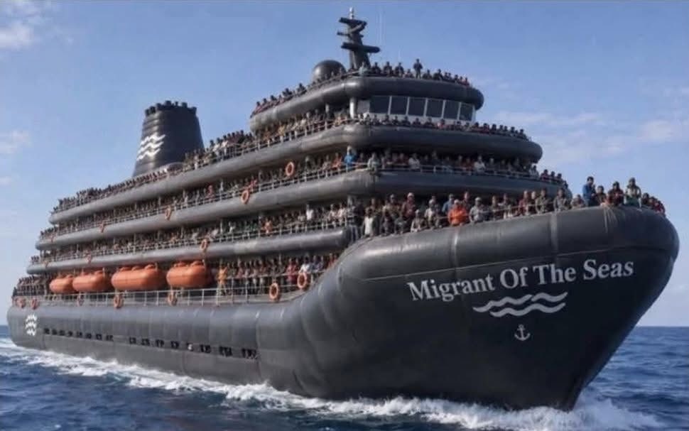 1TRowan1's tweet photo. When Labour say the small boat crossings are down https://t.co/g9OMbzqdoE