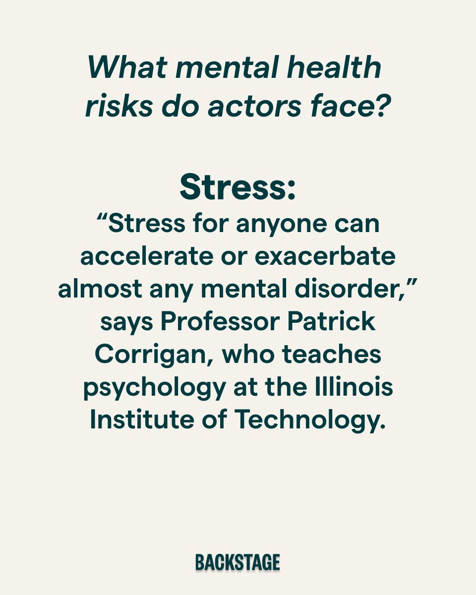 Backstage's tweet photo. An acting career can bring lots of challenges. 

This #WorldMentalHealthDay, we're providing practical advice to protect the person behind the performer. Read our full guide here: https://t.co/oucHcRTSHt https://t.co/QtifRCn4oJ
